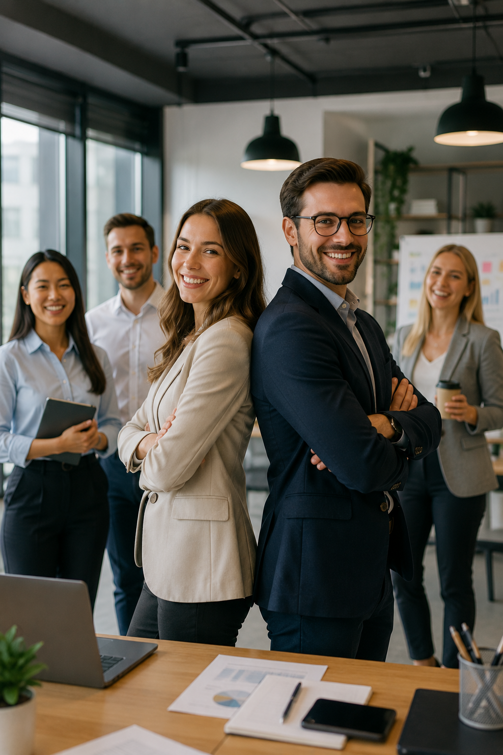 Matchmaking professionals networking at an association event