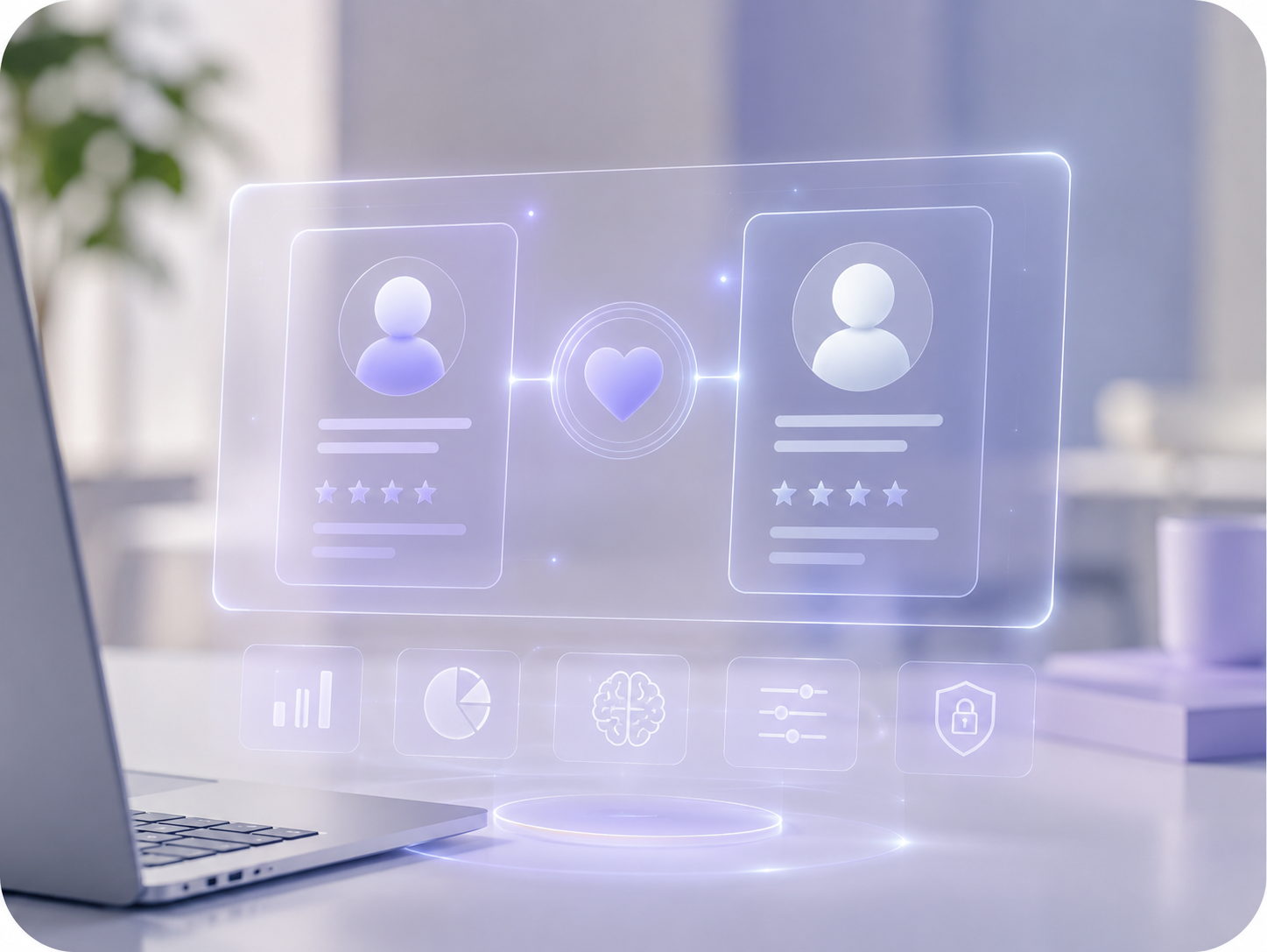 Matchmaker reviewing client information